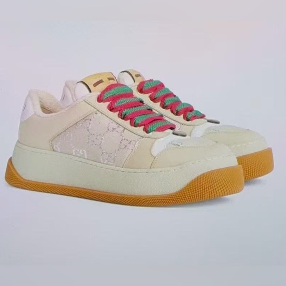 Gucci Light GG Lame Monogram Screener Sneaker 750633